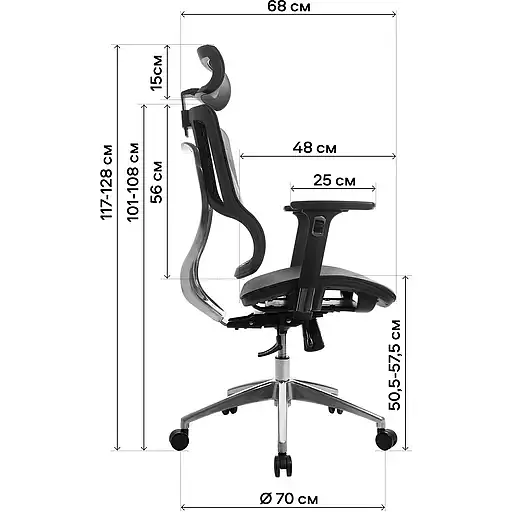 Офисное кресло GT Racer B-228A, черное (B-228A Black) - фото 13