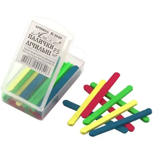 Развивающий набор Атлас Счетные палочки AS-0032 К-3040 25 шт. 5 см - фото 1