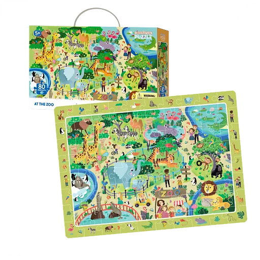 Пазл навчальний DoDo Зоопарк 300259, 80 деталей - фото 2