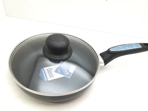 Универсальная сковорода для жарки A-Plus 26 см антипригарная с тефлоновым покрытием с крышкой - фото 2