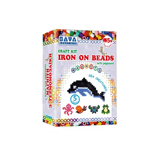 Набір для творчості Магніти з термомозаїки "Морські" УМНЯШКА TM-013 без планшета - фото 1