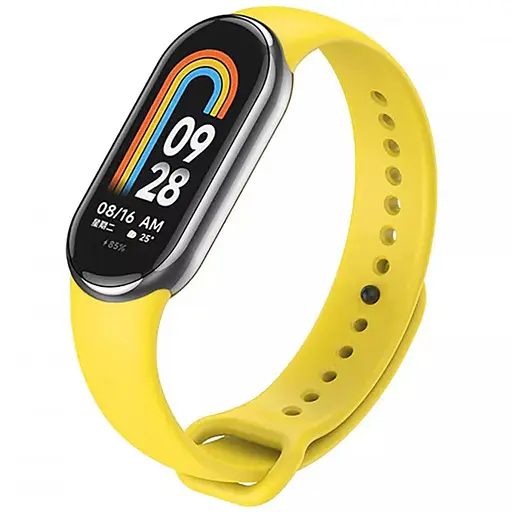 Силиконовый ремешок для Xiaomi Mi Band 8/9/10 Желтый / Yellow