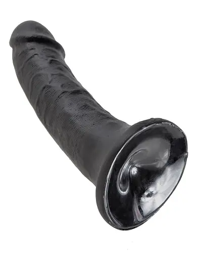 Фалоімітатор King Cock 6" 15 см чорний - фото 4