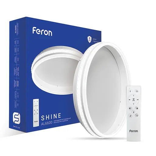 Світлодіодна накладна люстра Feron AL6600 SHINE 70Вт білий - фото 1