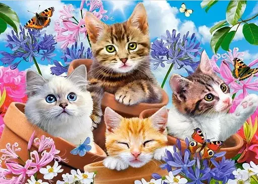 Пазл Castorland puzzle Кошенята у квітах, 500 ел. ( B-53513) - фото 2
