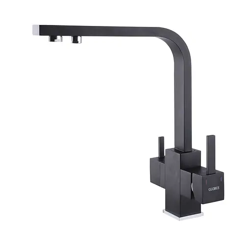 Змішувач для кухні під осмос Globus Lux GLLR-0111-10- BB Чорний матовий - фото 4