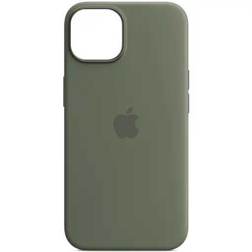 Чехол Epik Silicone case AAA with Magsafe and Animation для Apple iPhone 14, 6.1 Зеленый/Olive - фото 2