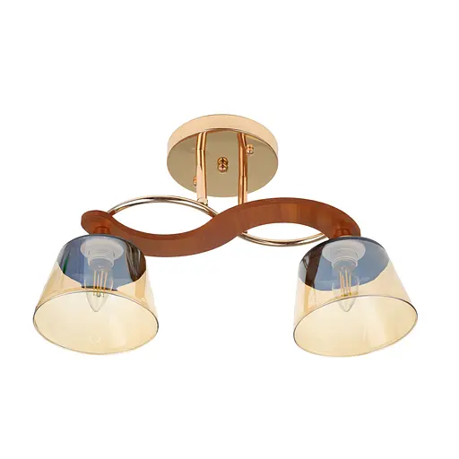 Люстра стельова Brille в спальню E27 60W G (LK-704S/2)