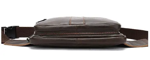Чоловіча шкіряна сумка на пояс Vintage 20х13х3 см sum0014990 - фото 2