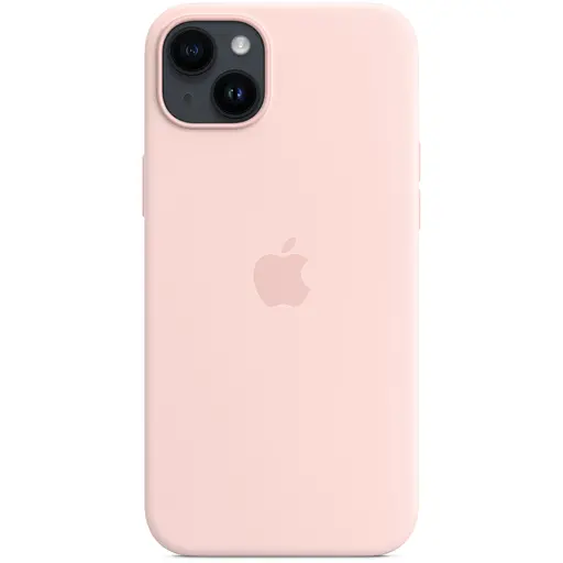Оригинальный силиконовый чехол Apple Silicone Case MagSafe для iPhone 14 Plus Light Pink (MPT73ZE/A) - фото 12