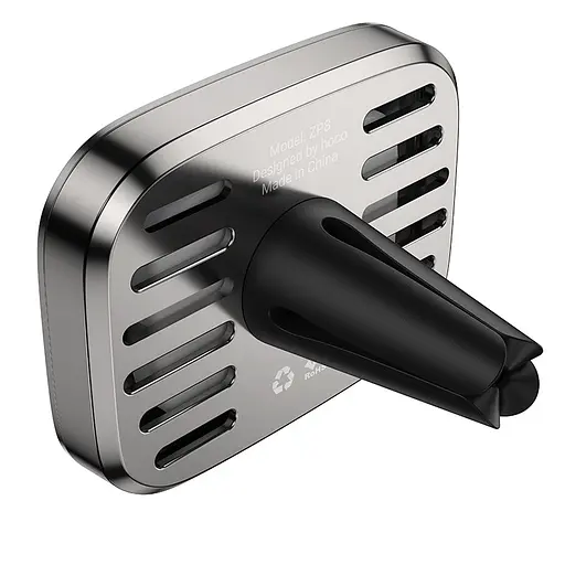 Ароматизатор в авто машину Hoco ZP8 2 аромата темно-серый - фото 4