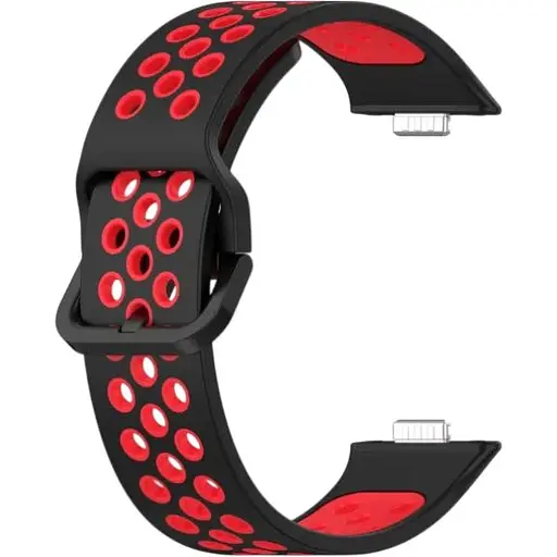 Ремешок DK CDK для Huawei Watch Fit 4 Pro Silicone Sport Band Nike (017791) (black / red)