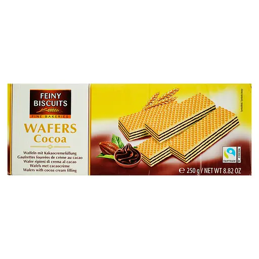 Вафлі Feiny Biscuits з какао-кремовою начинкою 250 г 