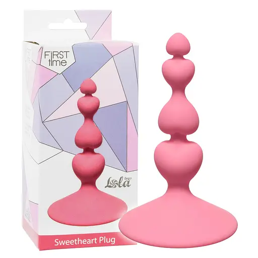 Анальна пробка Lola Games Sweetheart Plug 10 см (рожевий) - фото 3