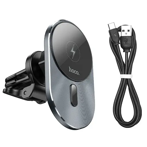 Автодержатель с БЗУ Hoco CA91 магнитный (PD 15W) - фото 3