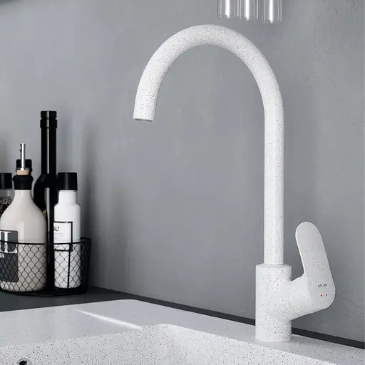 Змішувач для кухні AM.PM Like білий F80E07133 - фото 2