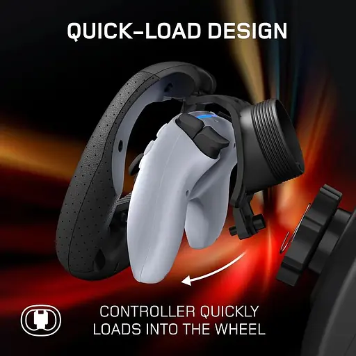 Док-станция Gioteck FR5 Racing Wheel Dock для DualSense и Dual Edge Controller на PS5, ПК и Steam Deck - фото 5