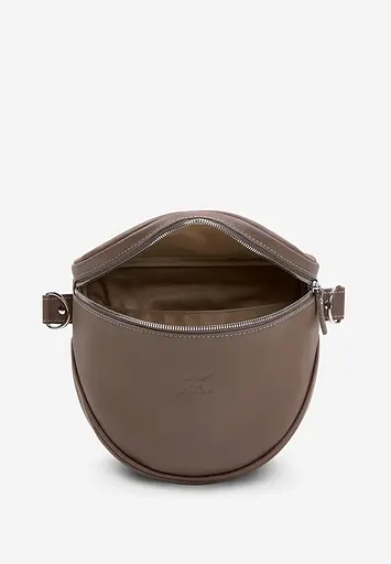 Шкіряна сумка поясна-кроссбоді Vacation темно-бежевий - фото 5