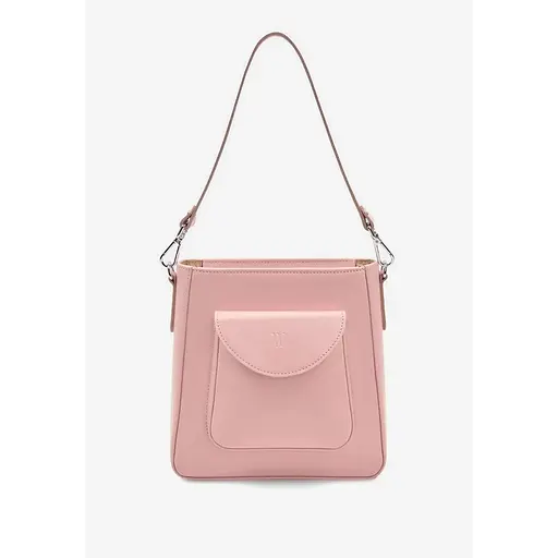 Жіноча шкіряна сумка Stella рожева - фото 1