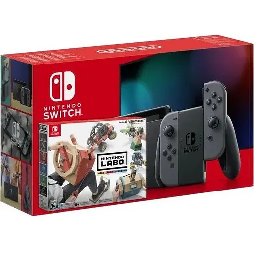 Nintendo Switch Gray (Upgraded version) + Nintendo Labo: Vehicle Kit