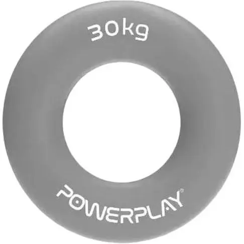 Еспандер кістьовий PowerPlay силіконовий PP-4324 Hand Grip Ring X-Hard 30 кг Сірий (PP_4324_30kg) - фото 1