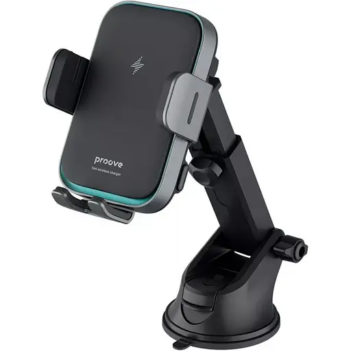 Автотримач із бездротовою зарядкою Proove Triple Clamp Pro 15W (WHTP15010004) [136224] - фото 2