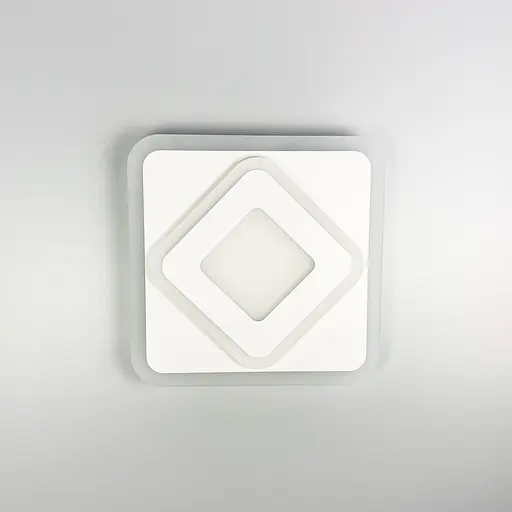 Квадратний світлодіодний світильник 30 см з матовим акрилом Line F 2230-300 WT - фото 6