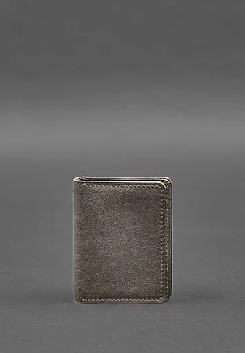 Кожаная обложка для водительского удостоверения, ID и пластиковых карт 2.0 темно-бежевая - фото 2