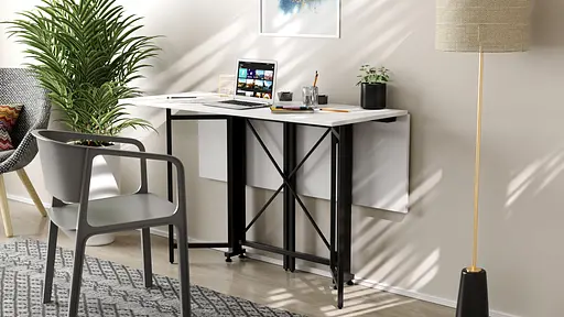 Стіл-книга трансформер Спайдер Ferrum-decor 750x1150x880 Чорний метал ДСП Біле 16 мм (FRD-105088) - фото 7