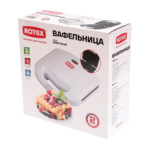 Вафельница Rotex RSM120-W - фото 3