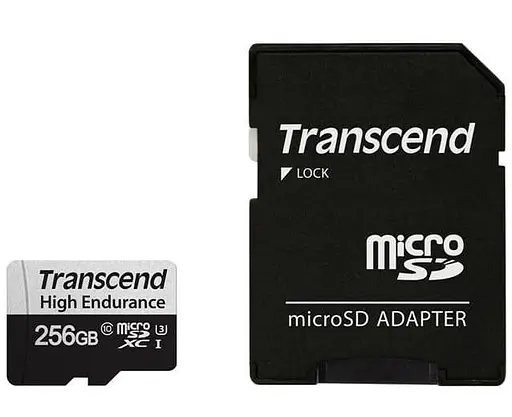 Карта памяти Transcend 256GB microSDXC UHS-I U3 C10 (TS256GUSD350V) (FFSDTR01479) - фото 1