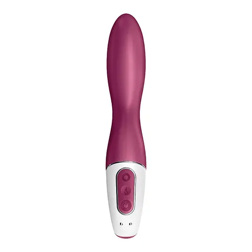 Вібратор Satisfyer Heated Thrill Connect App 20.6 см бордовий - фото 5