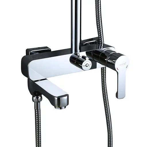 Душова система Gappo G2402, вилив - перемикач на лійку, хром - фото 5