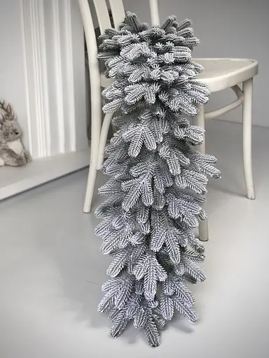 Гирлянда хвойная Hvoya Traditional пышная литая заснеженная 1.2 м - фото 3