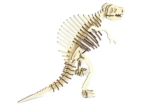 Дерев'яний конструктор "Спинозавр" 41 деталей - фото 5