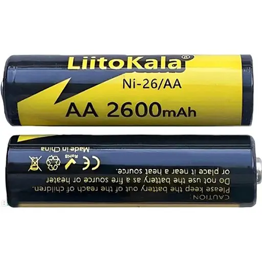 Аккумулятор LiitoKala AA 2600mAh NiMH 1шт (NI-26/AA) [115475]  - фото 3