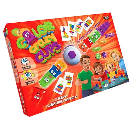 Настільна гра Danko Toys Color Crazy Cups (укр.) (CCC-01-01U) - фото 1