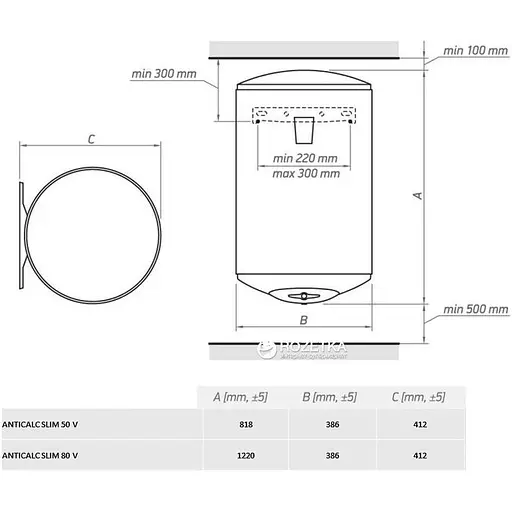 Бойлер Tesy Anticalc Slim GCV 5035 16D B14 TBRC (304890) [127475] - фото 10