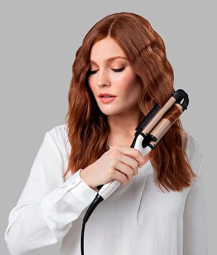 Плойка Remington ProLuxe 4 в 1, для волн, 90 Вт, температурных режимов 5, D-15 мм, 150-210 С, керамика, бело-золотой - фото 4