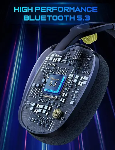 Беспроводные игровые Bluetooth наушники Onikuma B2 Геймерская гарнитура с микрофоном Чёрный - фото 7