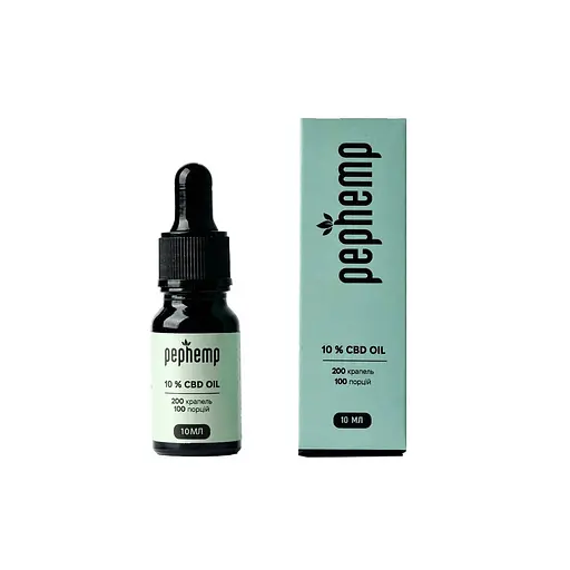 Дієтична добавка Pephemp Олія 10% СBD Isolate з нейтральним смаком 10 мл