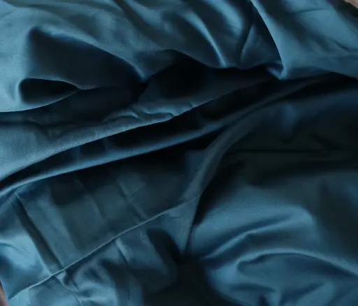 Комплект постельного белья сатин 100% хлопок бирюзово синий Laguna - двуспальный - фото 3