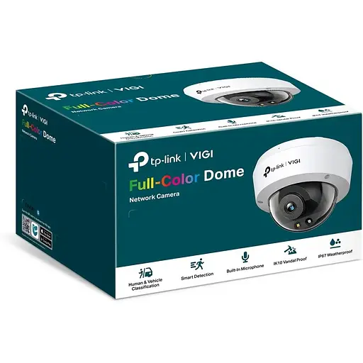 IP-камера TP-Link VIGI C230-2.8, PoE, 3Мп, 2.8мм, H265+, IP66, Turret, кольорове нічне бачення, внутрішня - фото 5