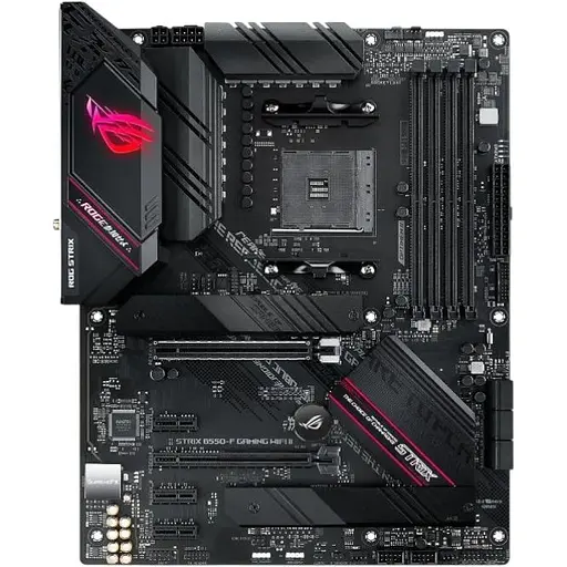 Материнская плата Asus Rog Strix AM4 (B550) B550-F Gaming WIFI II, B550, 4xDDR4, CrossFire, Int.Video (CPU), 6xSATA3, 2xM.2, 1xPCI-E 16x 4.0, 1xPCI 1x 3.0, ROG SupremeFX, I225-V, WiFi 6, Bluetooth 5.2, 8xUSB3.2/4xUSB2.0, HDMI/DP, ATX
