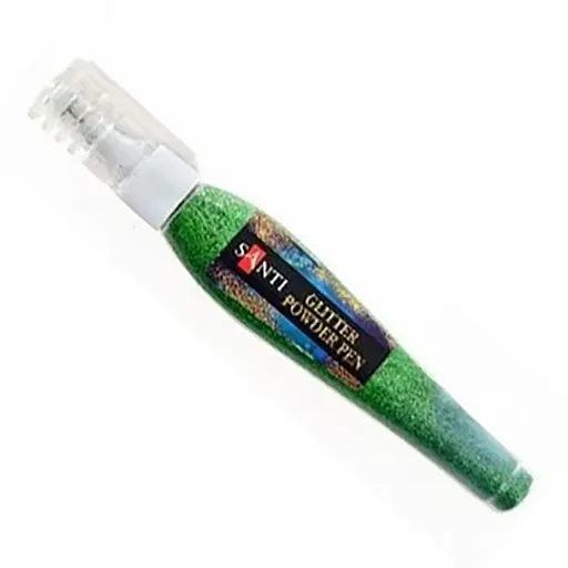 Ручка с рассыпным глиттером 5893819 зеленый 10 грамм