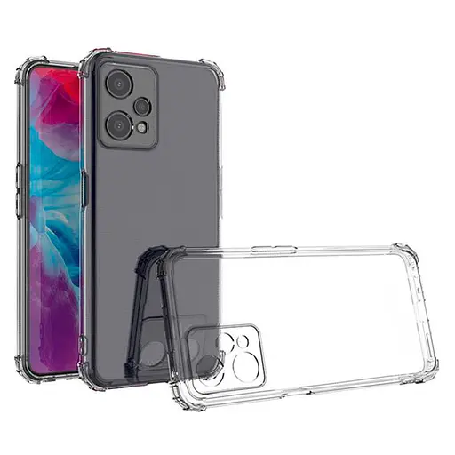 TPU чехол GETMAN Ease logo усиленные углы Full Camera для Realme 9 Pro Бесцветный (прозрачный) - фото 3