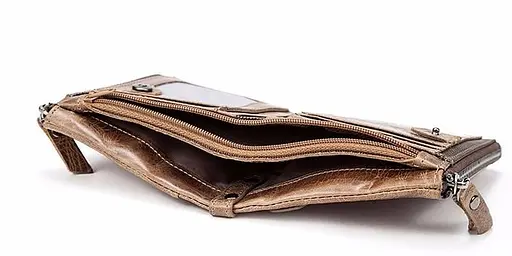 Чоловічий шкіряний гаманець Vintage 9х11х2.5 см acs0015337 - фото 7