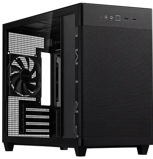 Корпус ASUS Prime AP201 Tempered Glass Black (90DC00G0-B39010) Без БП - фото 1