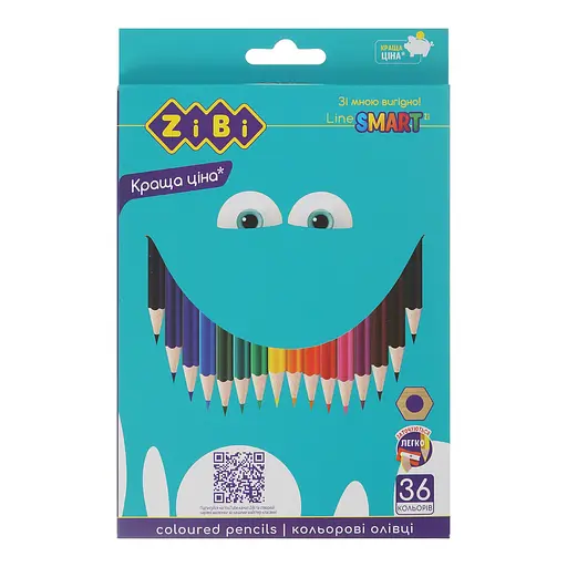 Карандаши цветные 36 цветов, SMART LINE ZB.2429 ZiBi (4823078997807) - фото 1