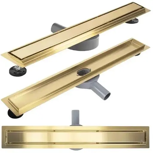 Трап для душу Rea Neox 60 Pro brushed gold 2в1 REA-G2701 - фото 1